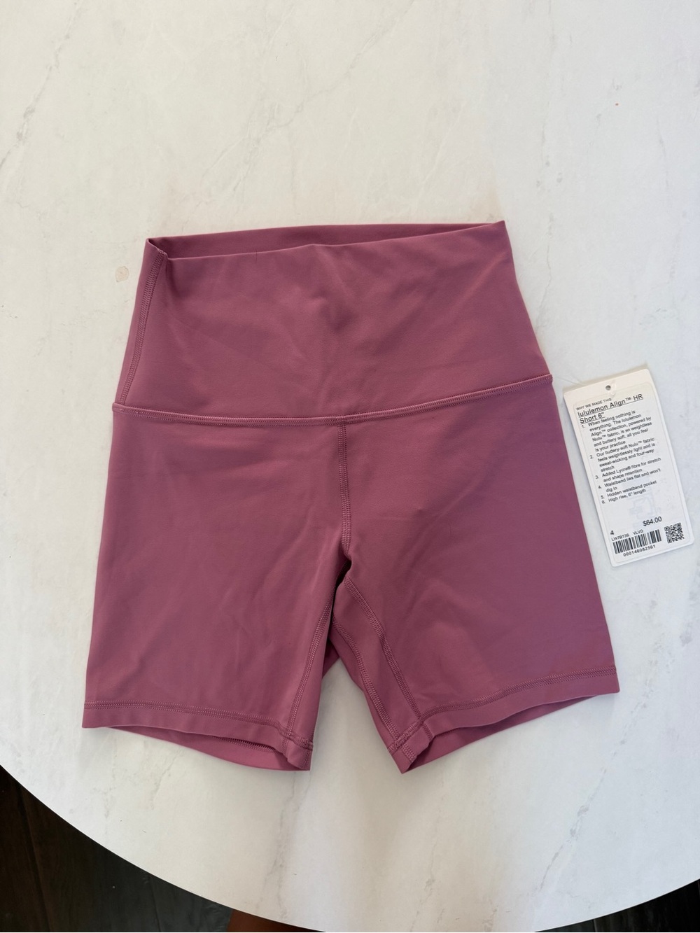 NWT Lululemon HR Align Shorts Velvet Dust